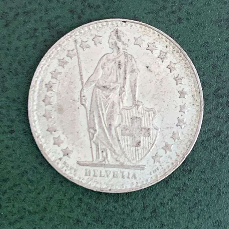 Switzerland 1/2 Franc 1951 - aUNC condition
