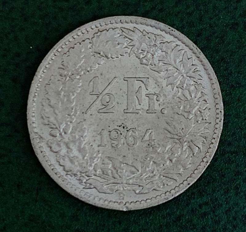 Switzerland 1/2 Franc 1964 - UNC condition