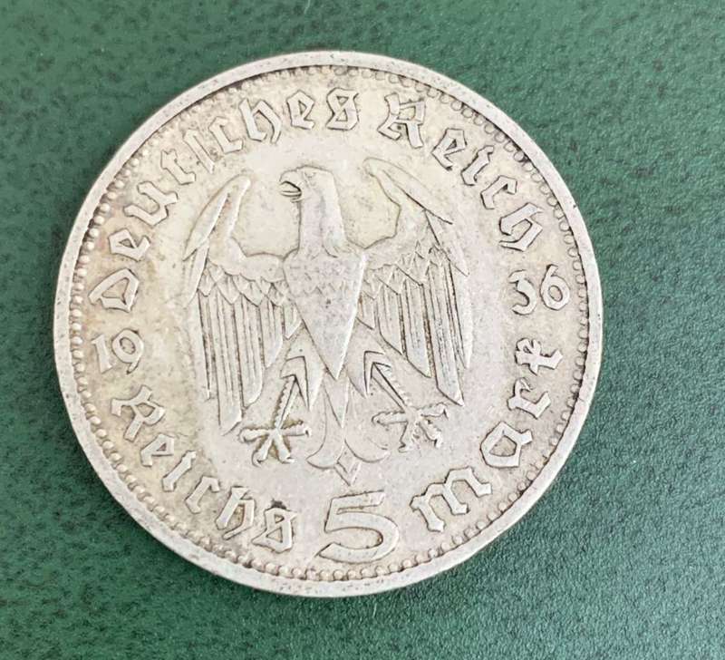 Germany 5 Deutschmark 1936