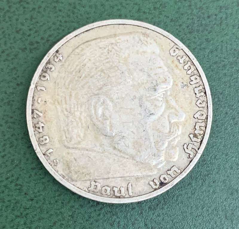 Germany 5 Deutschmark 1936