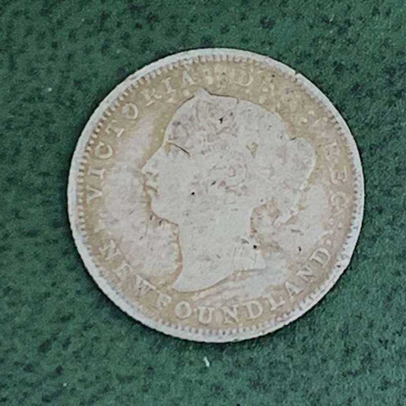New Foundland 5 Cents 1896