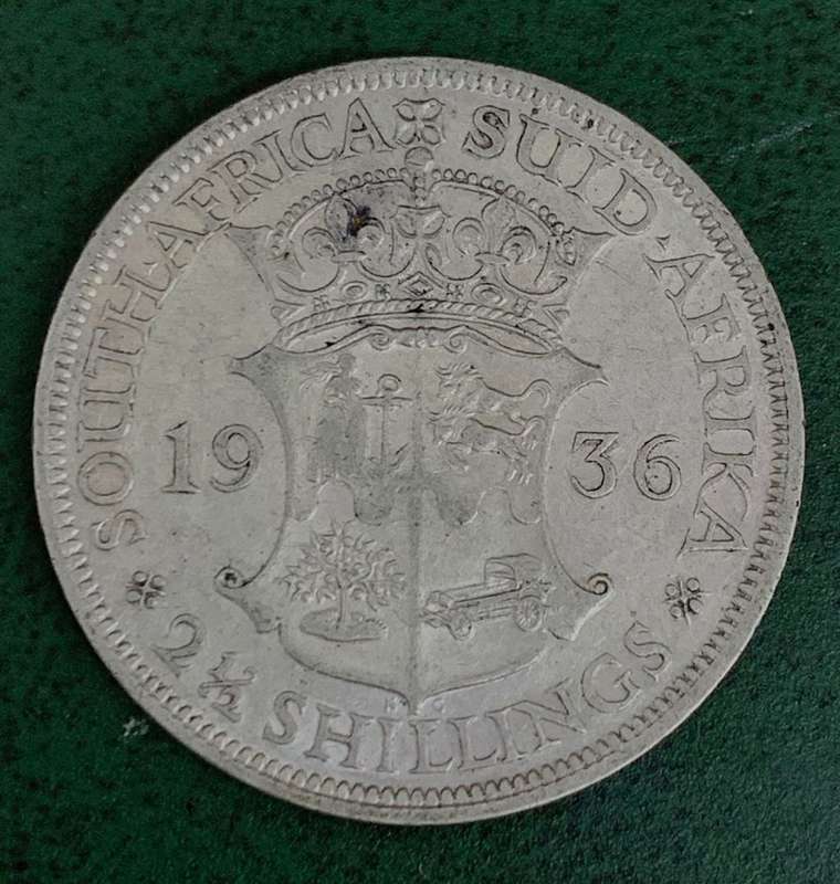Union 2,5 Shilling 1936 - EF condition