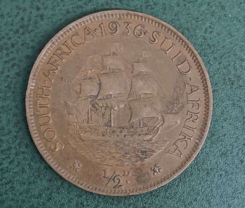 Union 1/2 Penny 1936