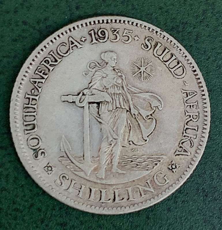 Union 1 Shilling 1935 - Nice condition