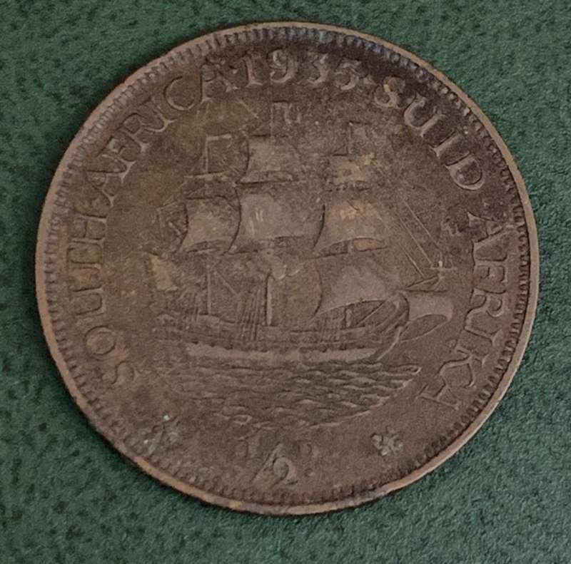 Union 1/2 Penny 1935