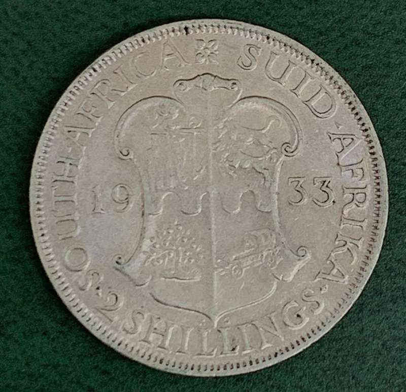 Union 2 Shillings 1933 - Excellent condition