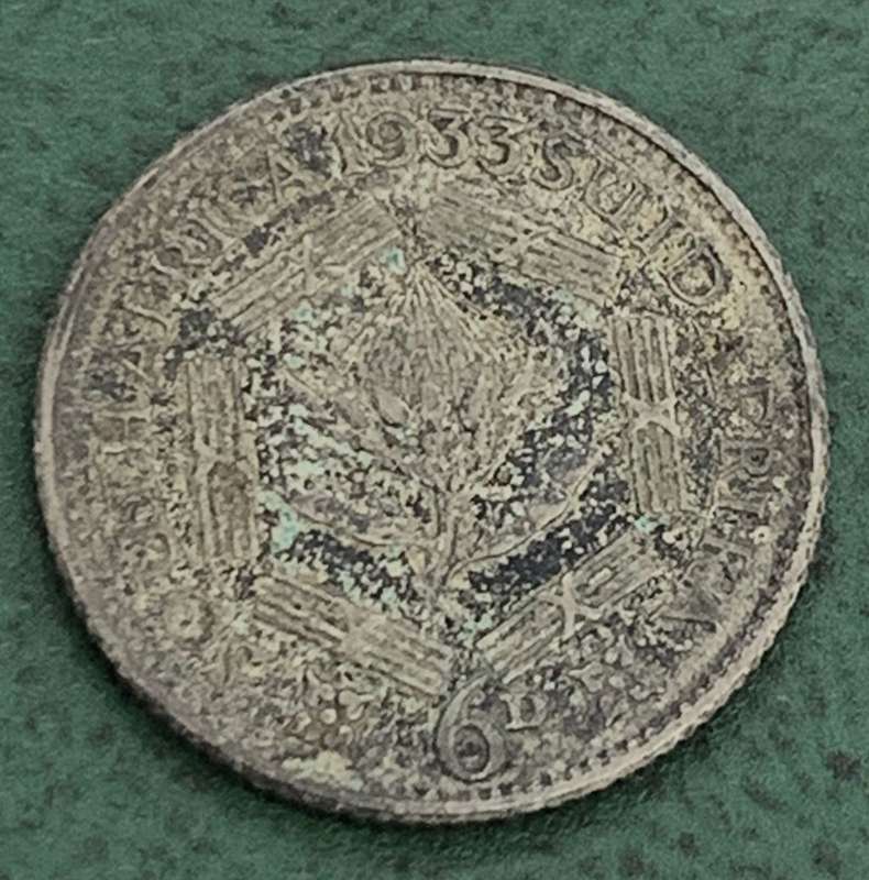 **R1 Auction**  Union Sixpence 1933 - Excellent condition