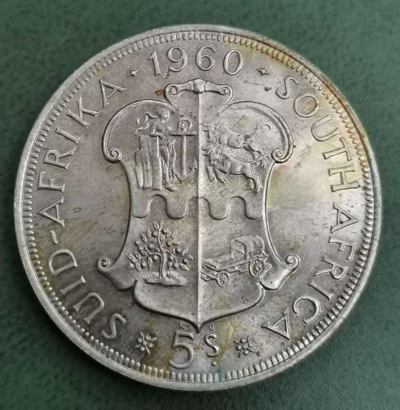 Union 5 Shilling 1960 - Proof condition