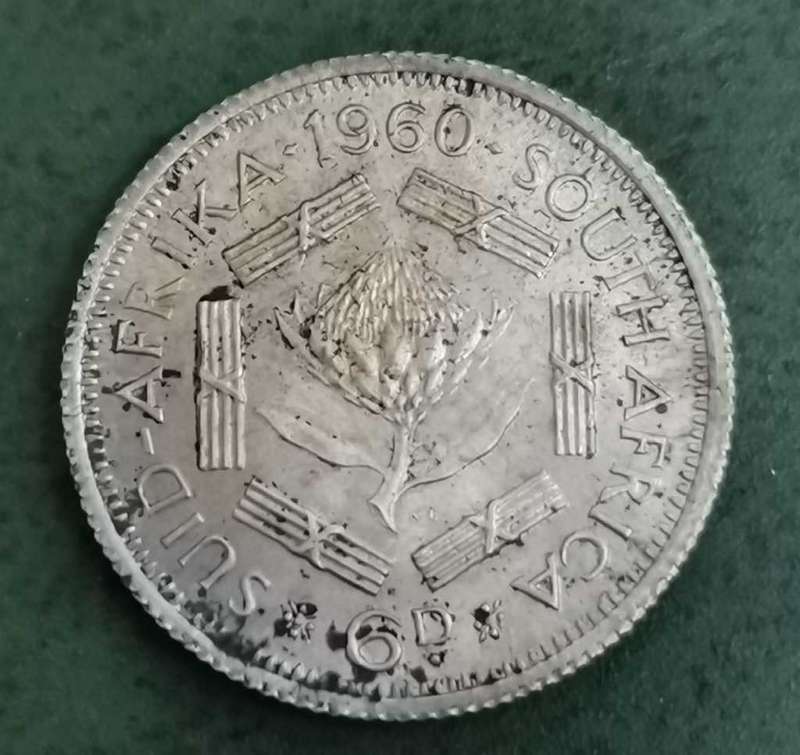 Union Sixpence 1960 - UNC condition