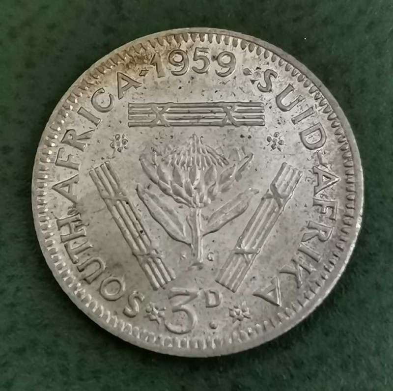 Union Threepence 1959 - UNC condition
