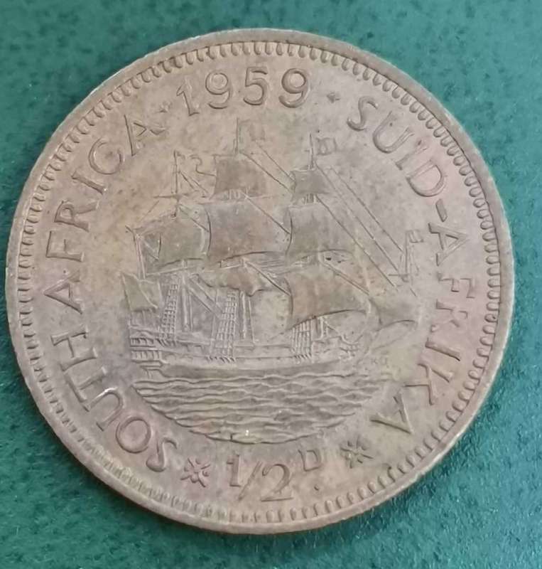 Union 1/2 Penny 1959