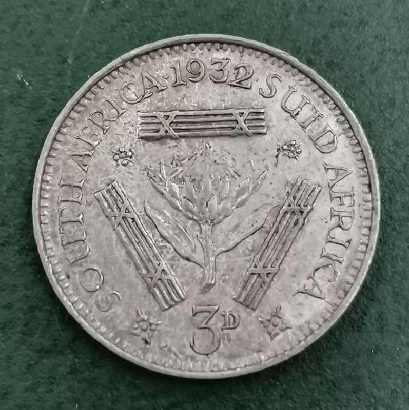 Union Threepence 1932 - Nice condition