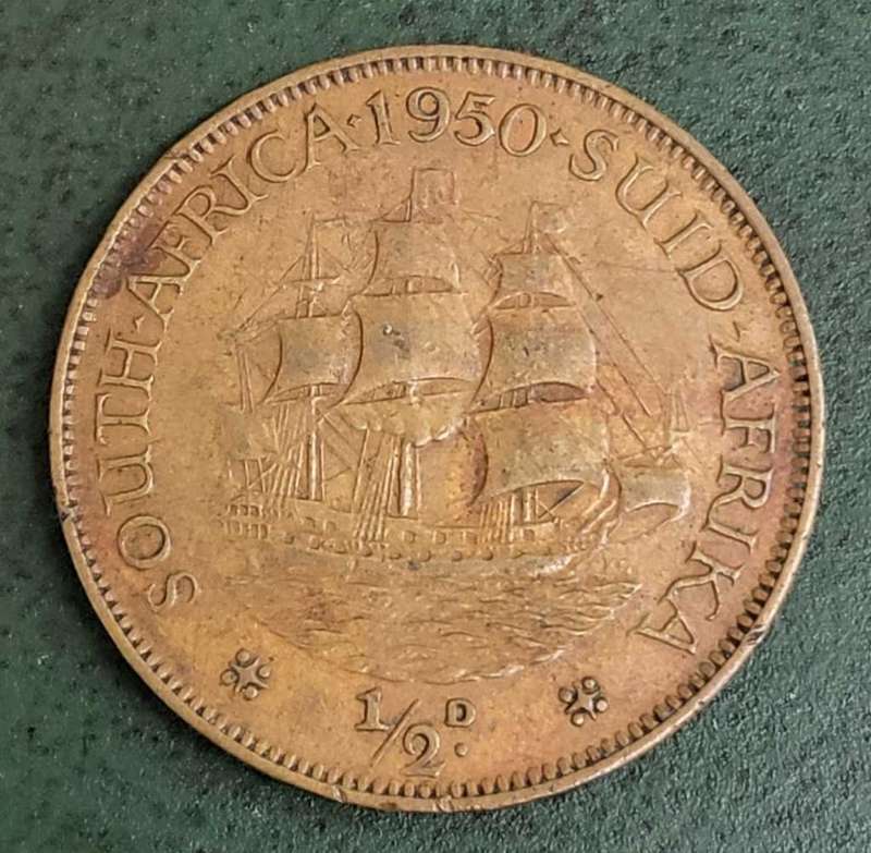 Union 1/2 Penny 1950