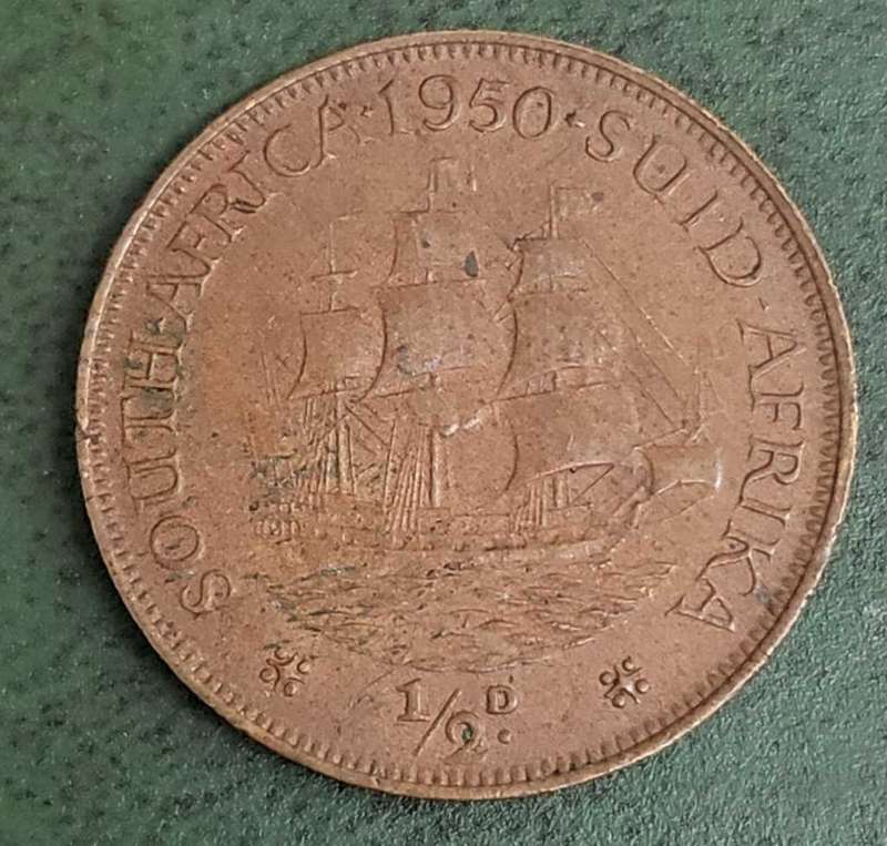 Union 1/2 Penny 1950