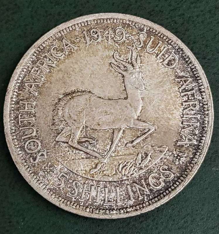 Union 5 Shillings 1949 - UNC condition