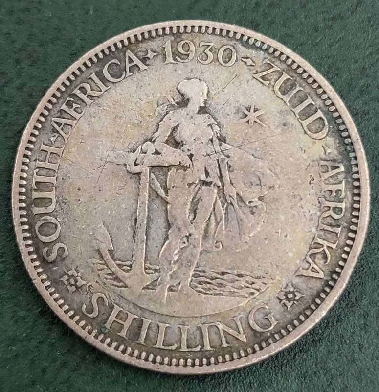 Union 1 Shilling 1930 - *SCARCE* - OK condition