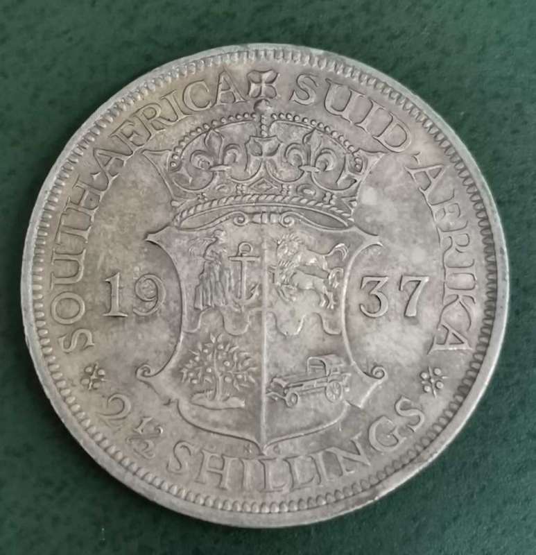 Union 2,5 Shilling 1937 - Great condition(EF to EF+)