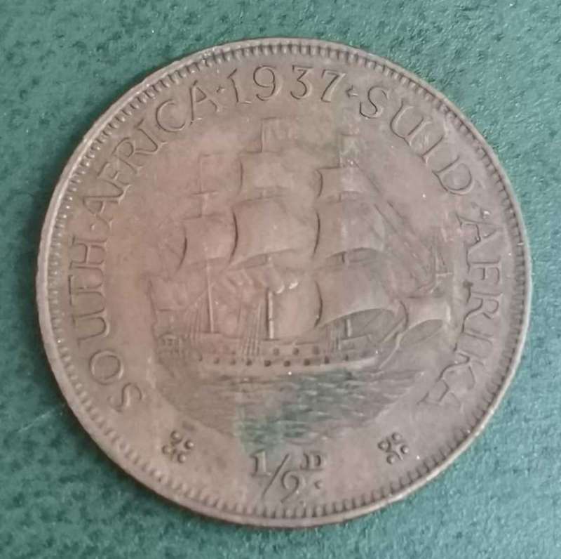 Union 1/2 Penny 1937