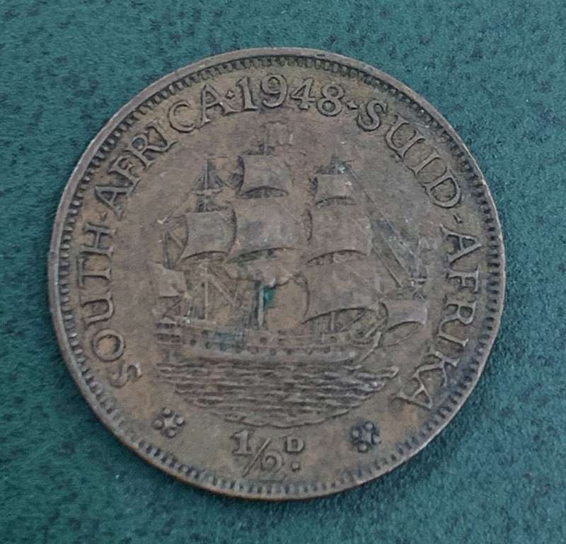 Union 1/2 Penny 1948