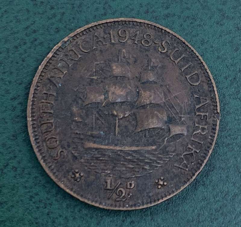 Union 1/2 Penny 1948