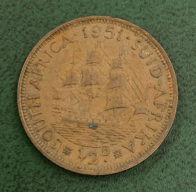Union 1/2 Penny 1951