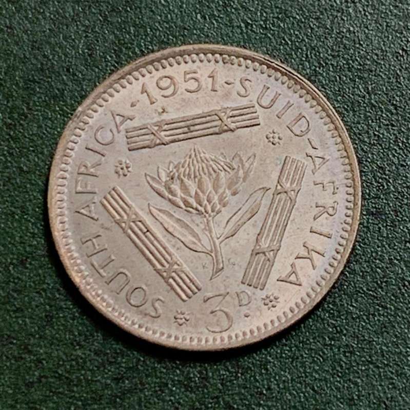 Union Threepence 1951