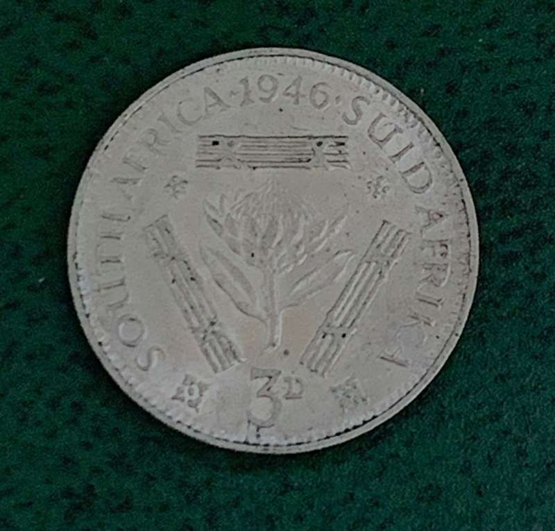 Union Threepence 1946 - aUNC condition