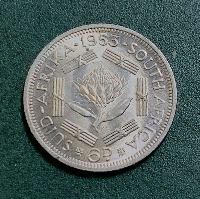 Union Sixpence 1953 - UNC condition
