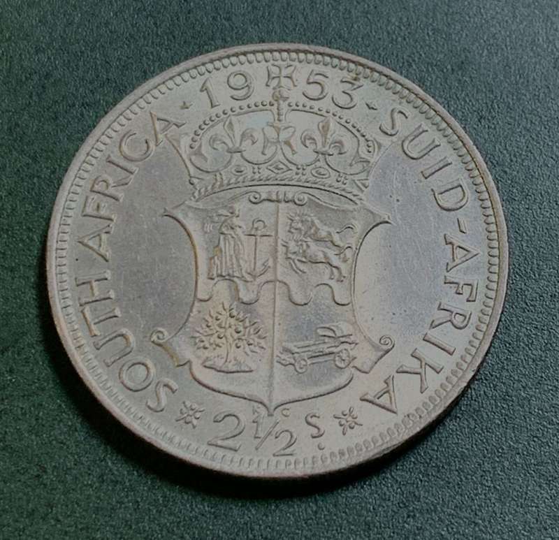 Union 2,5 Shillings 1953 - UNC condition