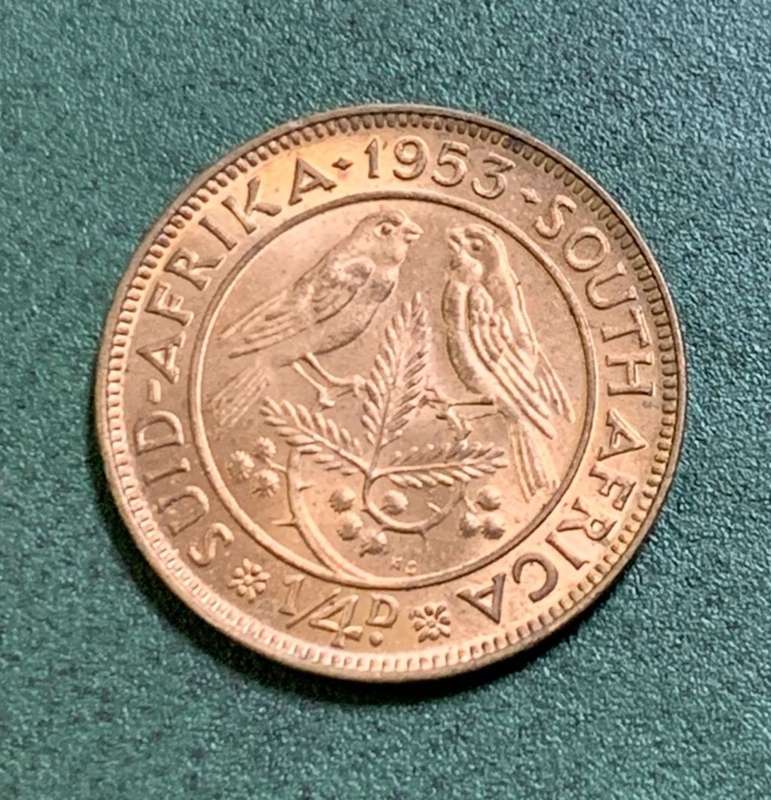 Union 1/4 Penny 1953