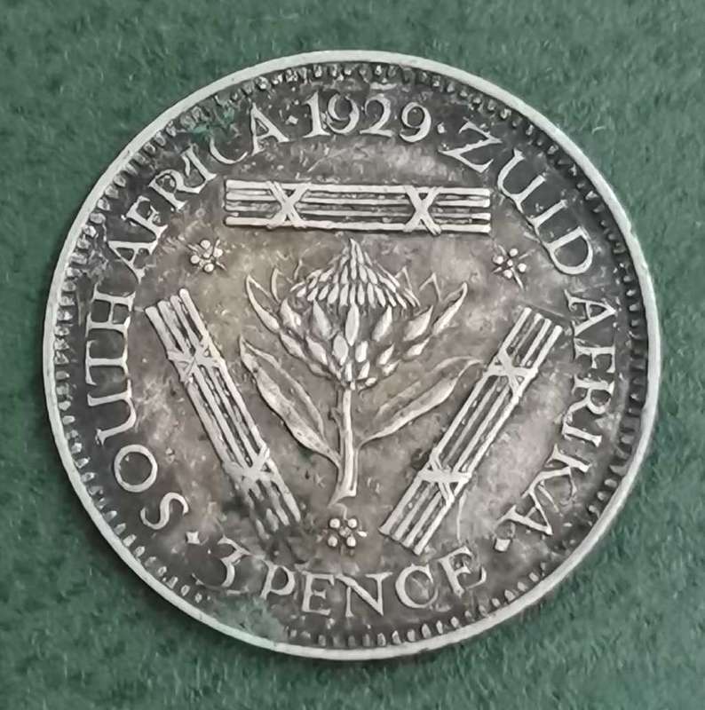 Union Threepence 1929 - Nice condition