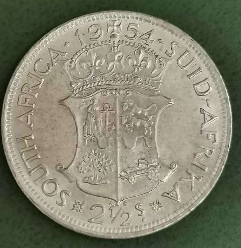 Union 2,5 Shillings 1954 - UNC condition