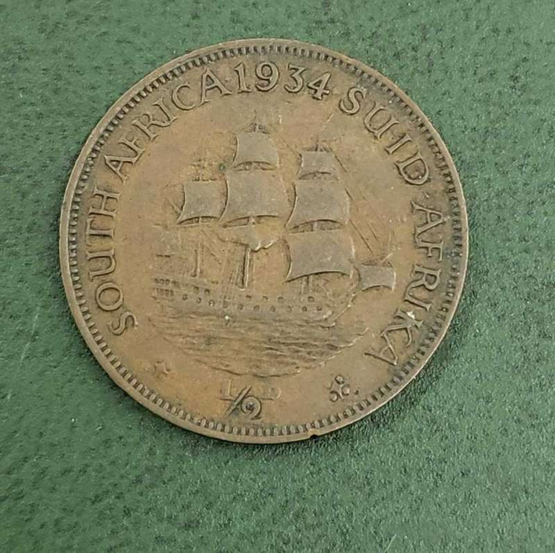 Union 1/2 Penny 1934