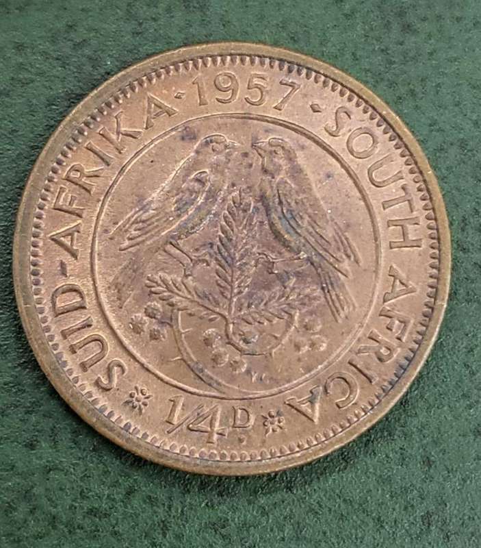 Union 1/4 Penny 1957