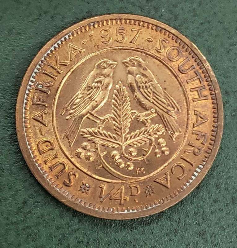 Union 1/4 Penny 1957