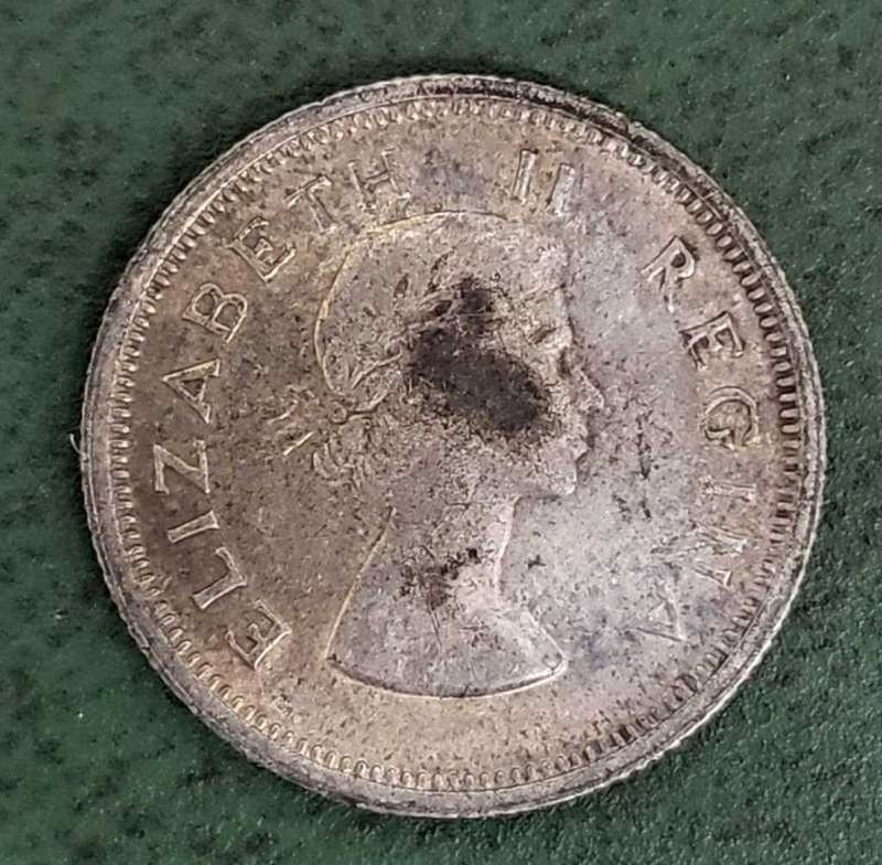 SA Union Sixpence 1956