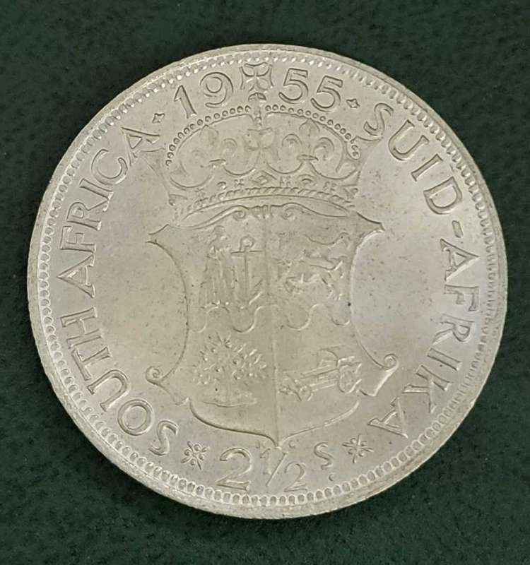 Union 2,5 Shillings 1955 - UNC condition