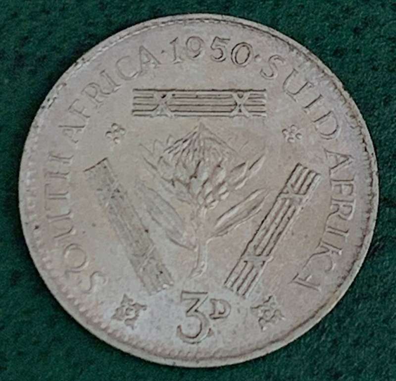 Union Threepence 1950 - UNC condition