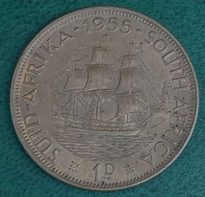Union Penny 1955 - Beautiful condition with luster