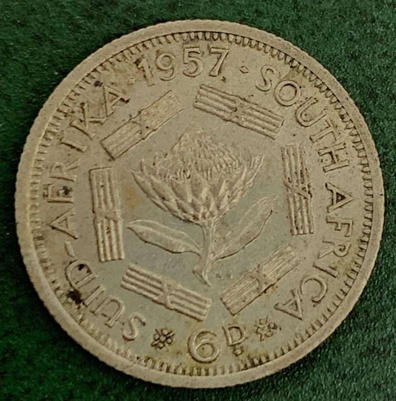 Union Sixpence 1957
