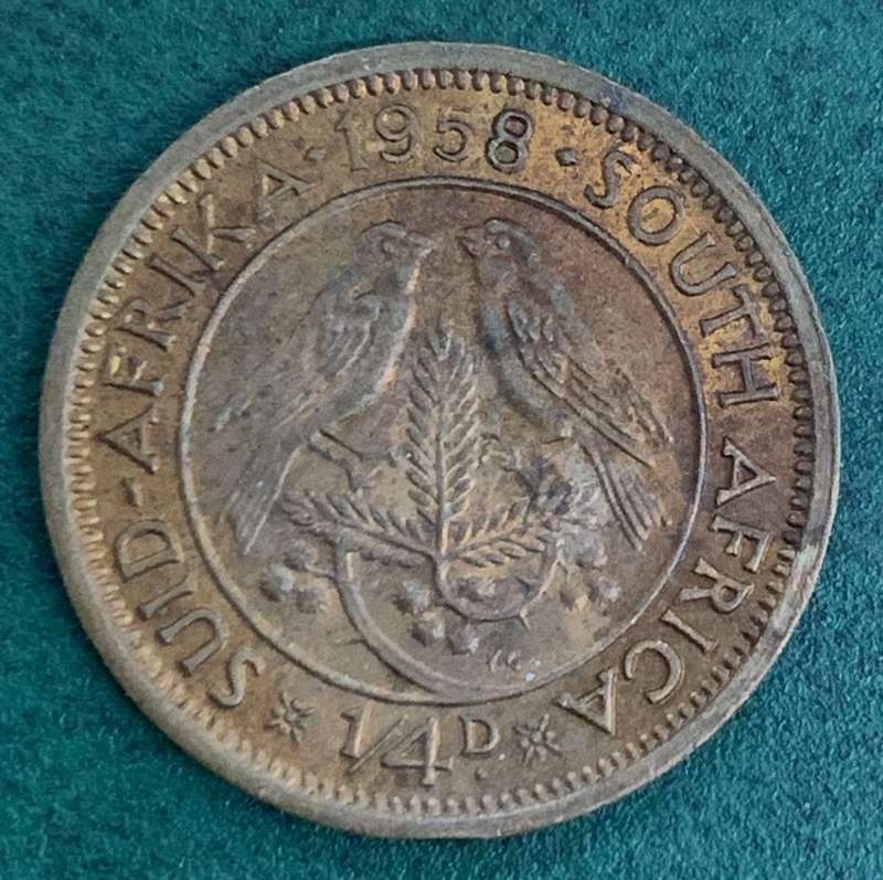 Union 1/4 Penny 1958