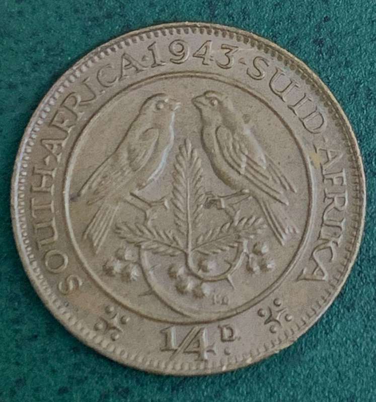 Union 1/4 Penny 1943 - Nice condition