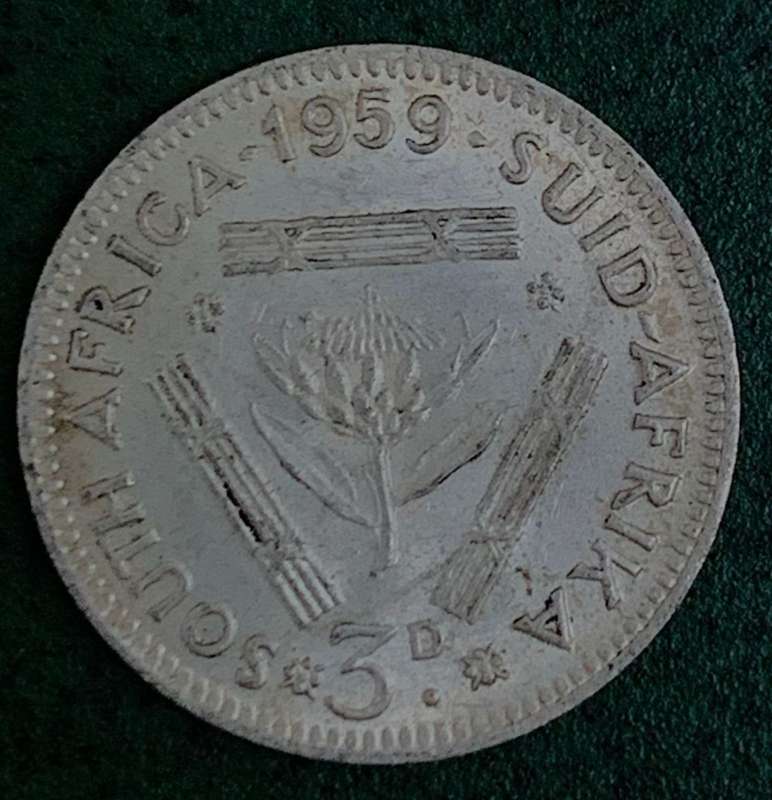 Union Threepence 1959 - UNC condition