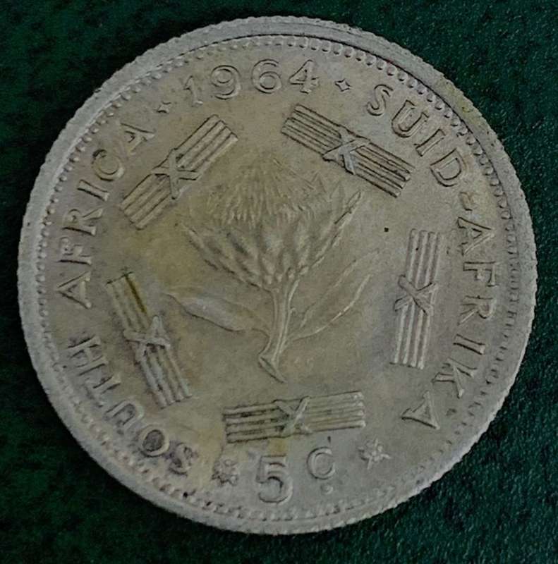 RSA 5 Cents 1964