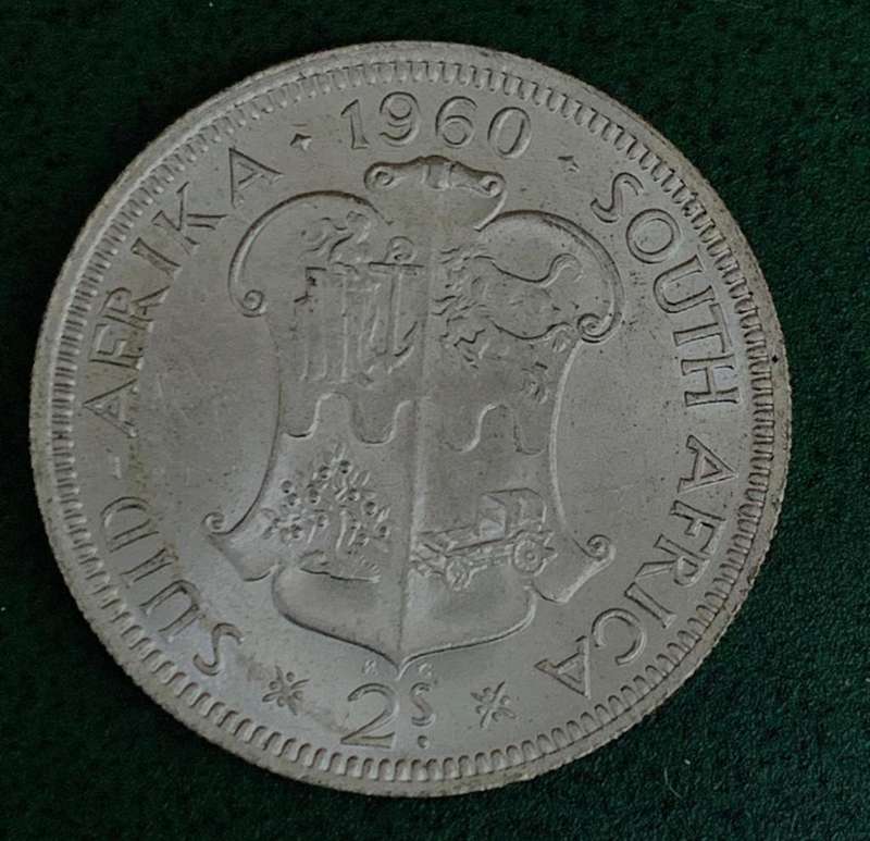 Union 2 Shillings 1960 - UNC condition