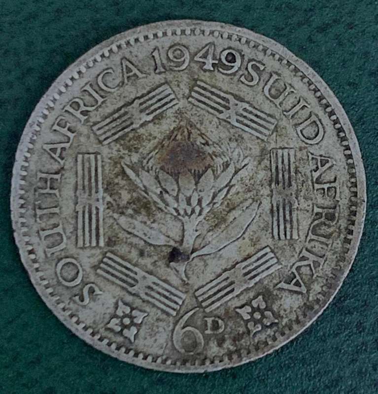 Union Sixpence 1949