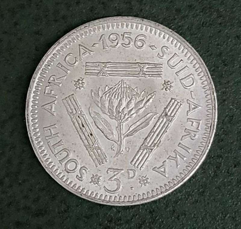Union Threepence 1956