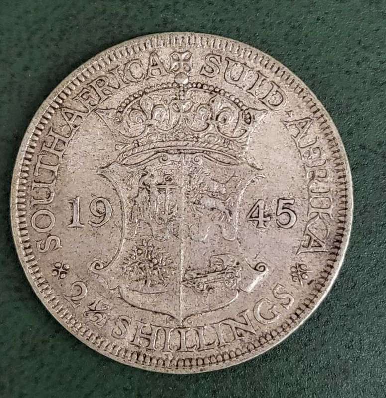 Union 2,5 Shillings 1945 - Nice condition