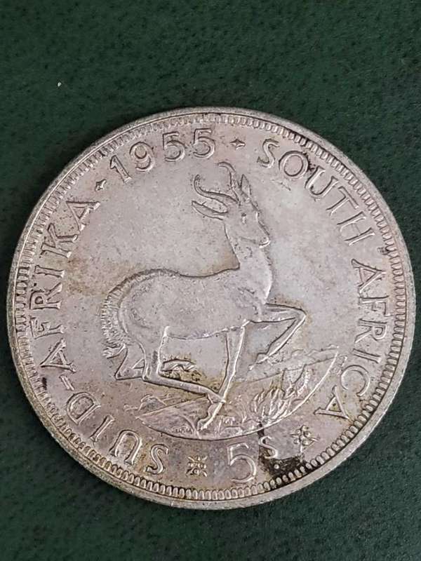 Union 5 Shillings 1955