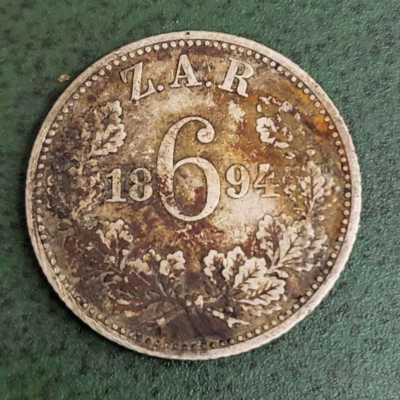 ZAR Sixpence 1894
